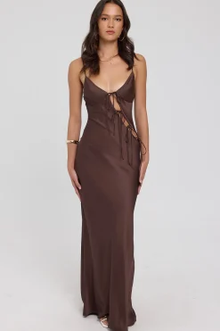 About A Girl Maxi Dress Chocolate