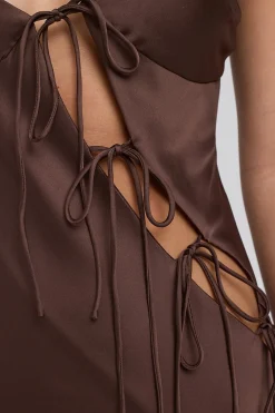 About A Girl Maxi Dress Chocolate