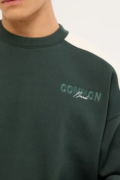 Activate Panel Crew Sweater Dark Green