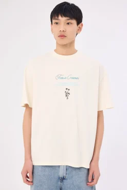 Adaption to Gravitation Box Fit Oversize Tee Snow White