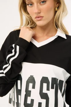 Addison Rugby Jersey Black