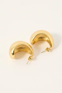 Adeline Earrings Brushed Gold