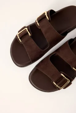 Adley Dark Cacao Suede