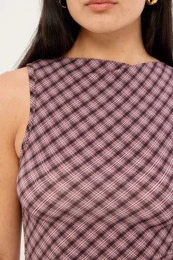 Adorned Check Tank Coffee