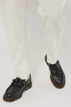 Adrian Tassel Loafer Black/Yellow Stitch