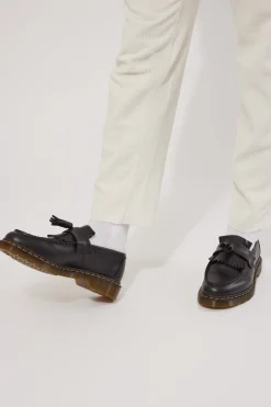 Adrian Tassel Loafer Black/Yellow Stitch