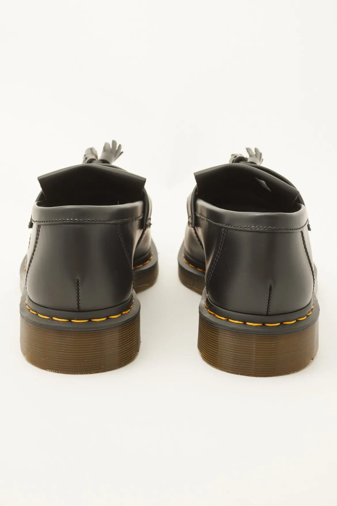 Adrian Tassel Loafer Black/Yellow Stitch