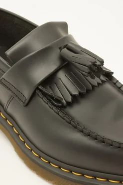 Adrian Tassel Loafer Black/Yellow Stitch