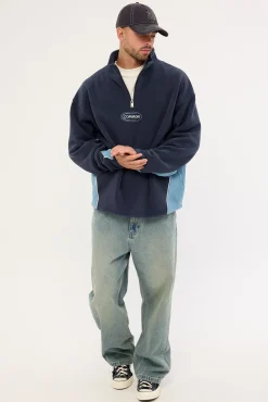 Aero Quarter Zip Polar Fleece Sweater