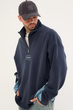 Aero Quarter Zip Polar Fleece Sweater