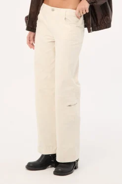 Aesha Low Rise Cargo Pant Stone
