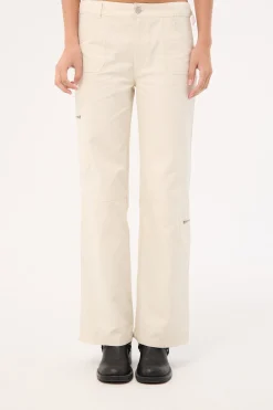 Aesha Low Rise Cargo Pant Stone