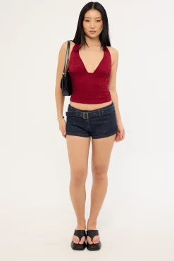 Afterglow Mini Short Dark Denim