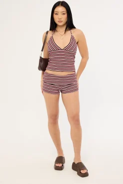 Aida Stripe Micro Short Multi Stripe