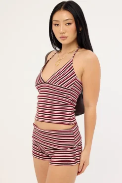 Aida Stripe Micro Short Multi Stripe