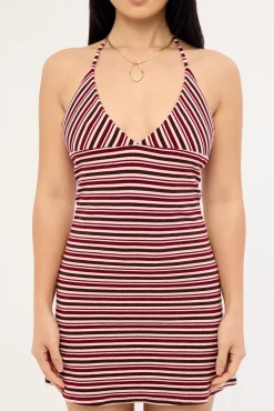Aida Stripe Mini Dress Pink Stripe