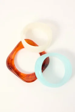 Aire Resin Bangle 3 Pack Multi