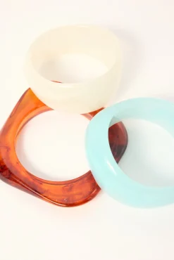 Aire Resin Bangle 3 Pack Multi