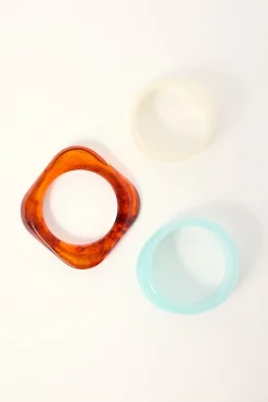 Aire Resin Bangle 3 Pack Multi