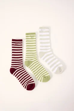 Aisle Sock 3 Pack Multi Stripe