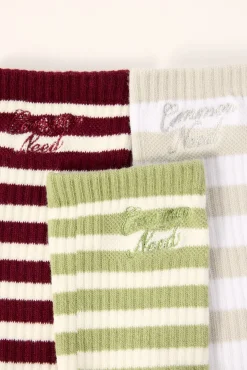 Aisle Sock 3 Pack Multi Stripe