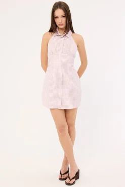 Alani Mini Dress Pink Check