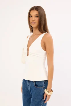 Alba Structured Top White