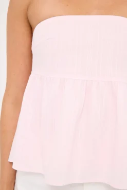 Alessa Strapless Top Light Pink