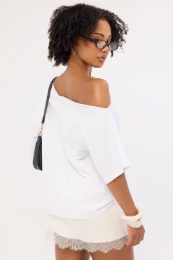 Alexa Lace Mini Skirt Off White