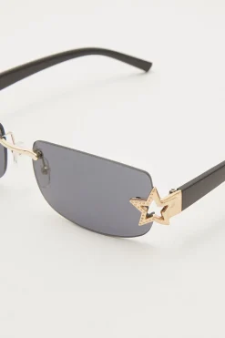 Alexis Star Sunglasses Black