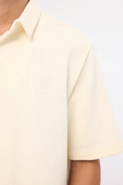 Alfie Boxy Cropped Shirt Off White
