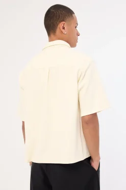Alfie Boxy Cropped Shirt Off White