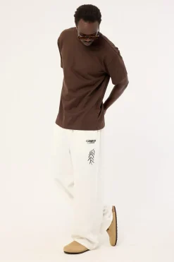Alfresco Baggy Linen Pant Off White
