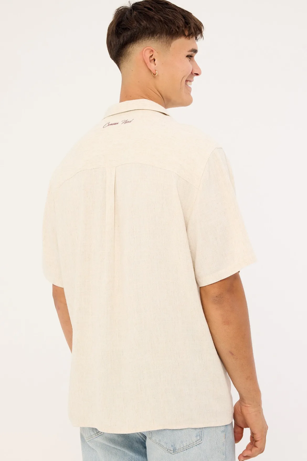 Aloha Linen Resort Shirt Natural