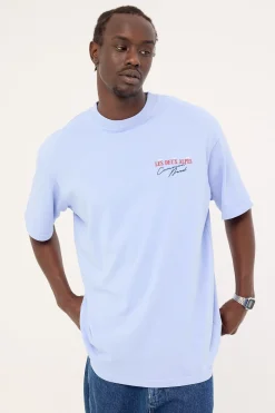 Alps Heavyweight Boxy Tee Washed Jacaranda