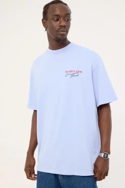 Alps Heavyweight Boxy Tee Washed Jacaranda