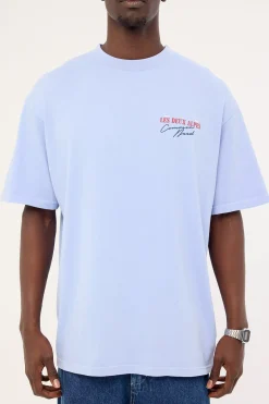 Alps Heavyweight Boxy Tee Washed Jacaranda