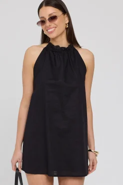 Alysse Halter Dress Black