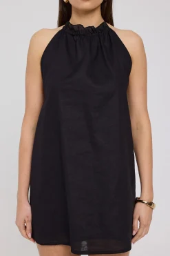 Alysse Halter Dress Black