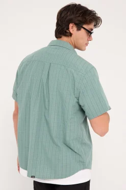 Ambient Connections Short Sleeve Shirt Chinois Green