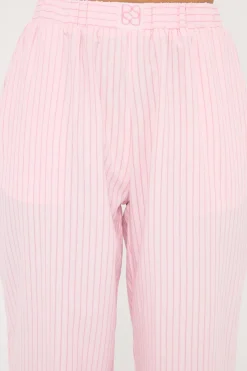Amos Stripe Straight Leg Pant Pink Stripe