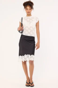 Anchored Midi Skirt Noir