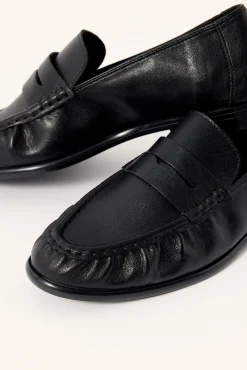 Angel Loafer Black Crinkle