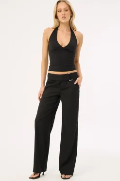 Anni Belted Pant Black