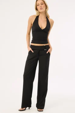 Anni Belted Pant Black