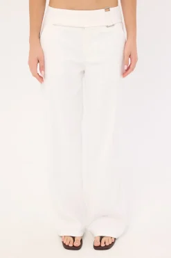 Anni Belted Pant White
