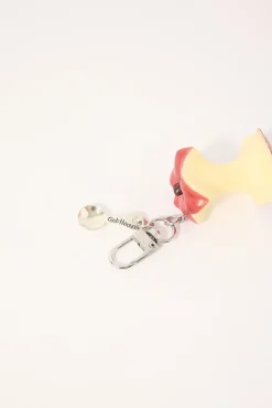 Apple Core Keyring Red