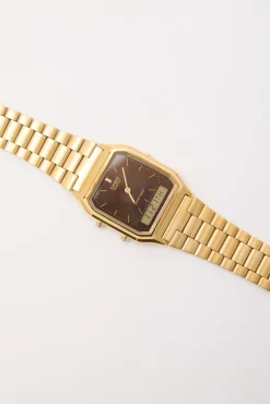 AQ230GA-5AMQYDF Duo Watch Gold/Brown