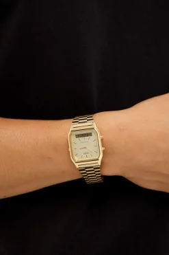 AQ230GA-9DS Duo Watch Gold