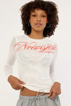 Arcane Mesh Long Sleeve White